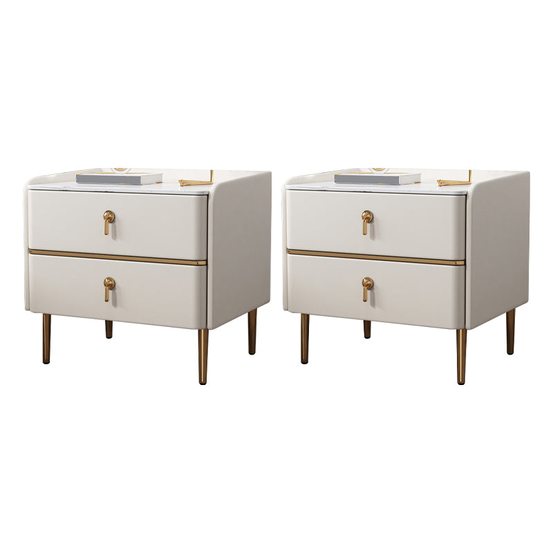 Contemporary Solid Color Nightstand Kids Wooden with Drawers