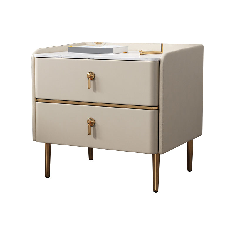 Contemporary Solid Color Nightstand Kids Wooden with Drawers