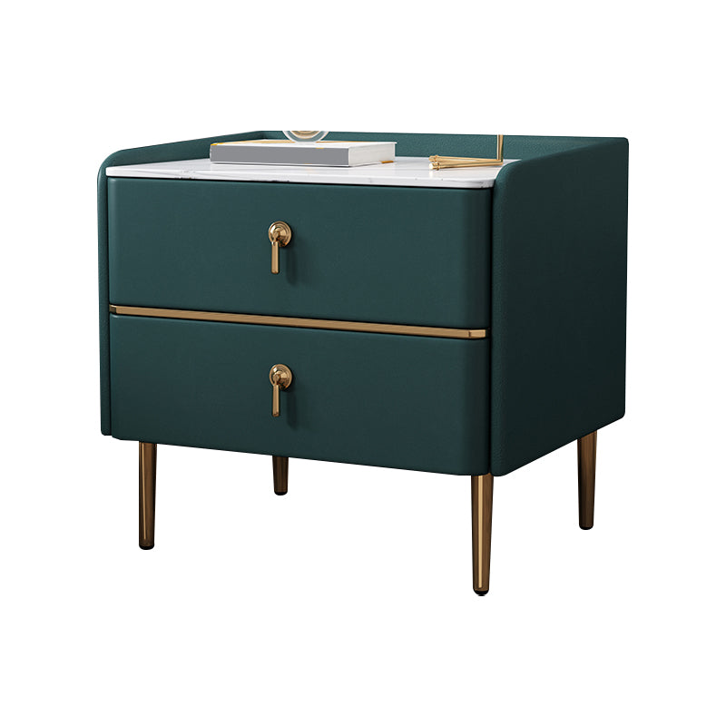 Contemporary Solid Color Nightstand Kids Wooden with Drawers