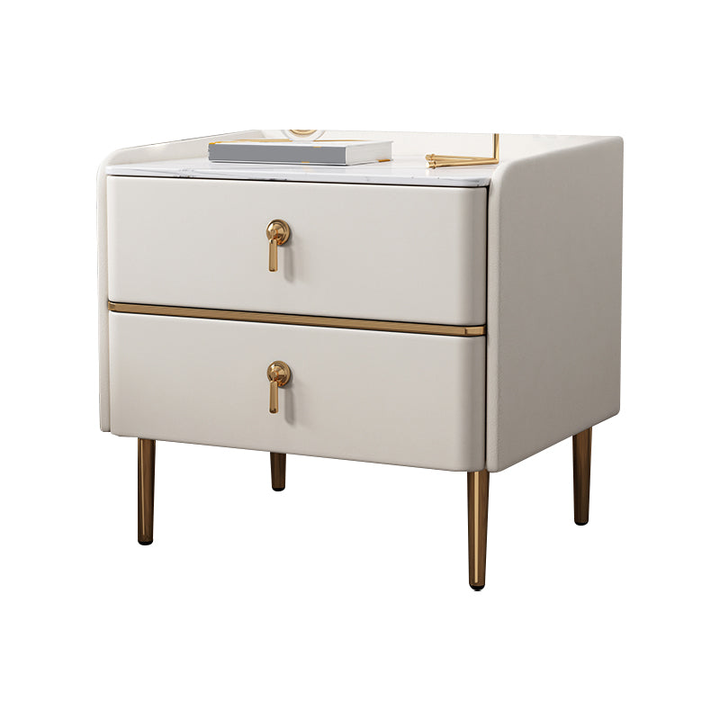 Contemporary Solid Color Nightstand Kids Wooden with Drawers