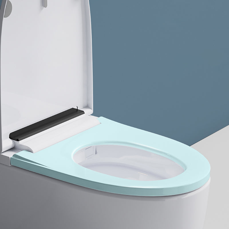 White Finish Floor Standing Bidet with Heated Seat Elongated Bidet