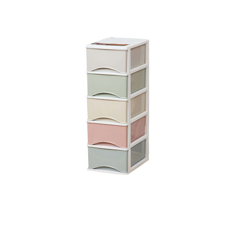 Filing Cabinet Plastic Lateral Color Panel File Cabinet with Drawers for Home Office