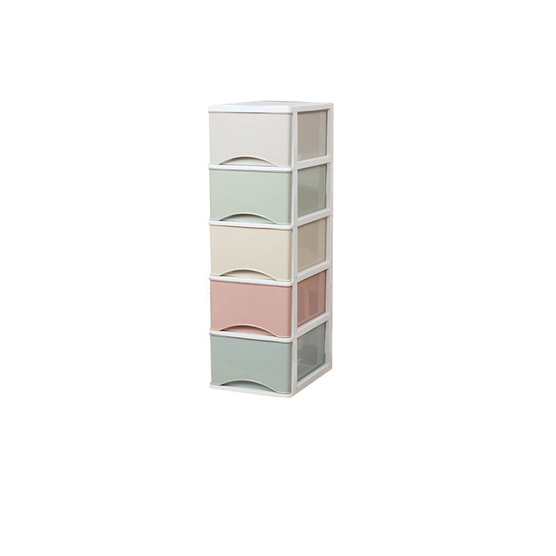 Filing Cabinet Plastic Lateral Color Panel File Cabinet with Drawers for Home Office