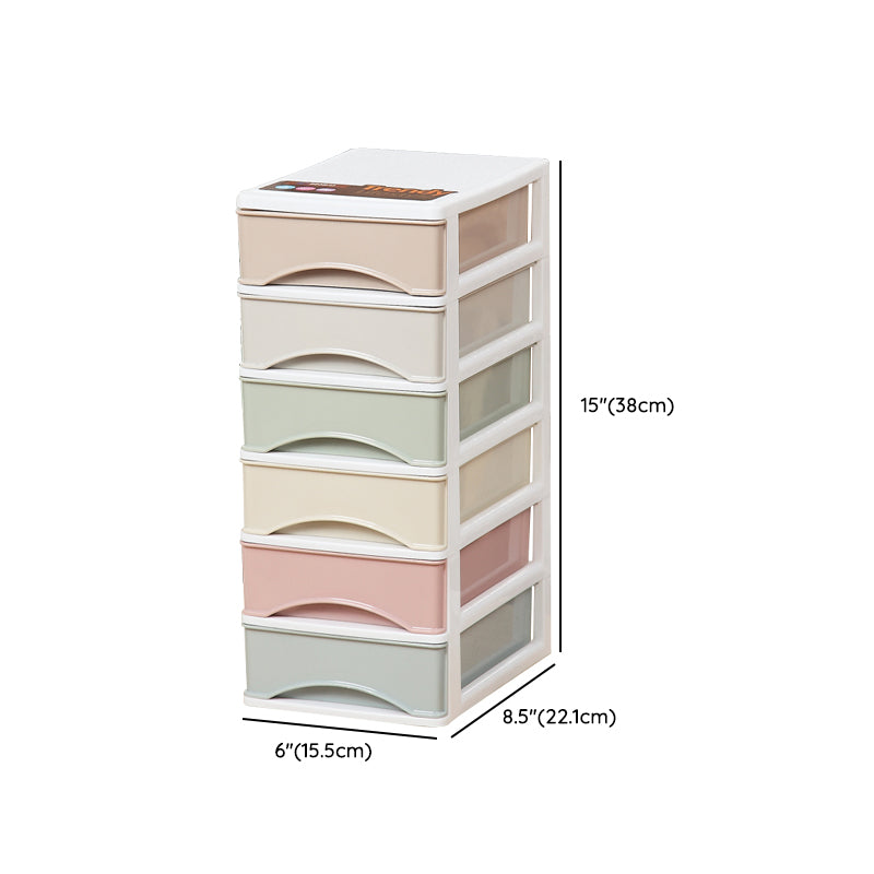 Filing Cabinet Plastic Lateral Color Panel File Cabinet with Drawers for Home Office