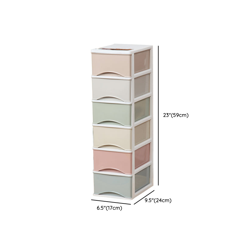 Filing Cabinet Plastic Lateral Color Panel File Cabinet with Drawers for Home Office