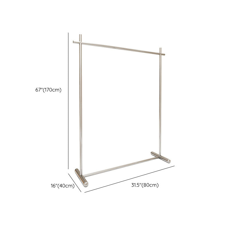 Industrial Coat Rack Free Standing Stainless Steel Coat Hanger for Living Room