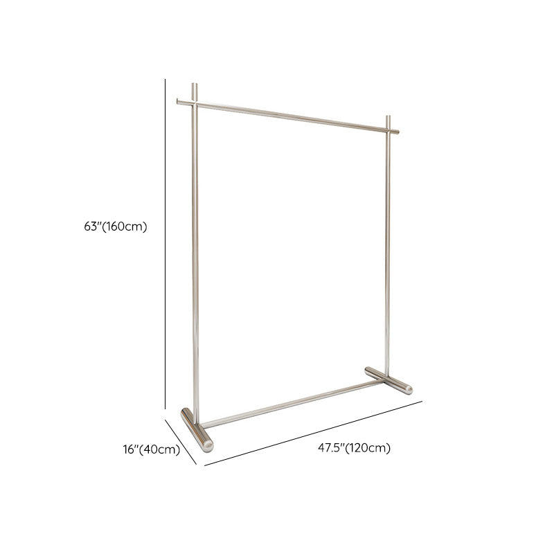 Industrial Coat Rack Free Standing Stainless Steel Coat Hanger for Living Room