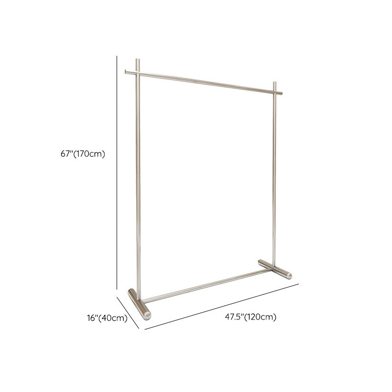 Industrial Coat Rack Free Standing Stainless Steel Coat Hanger for Living Room