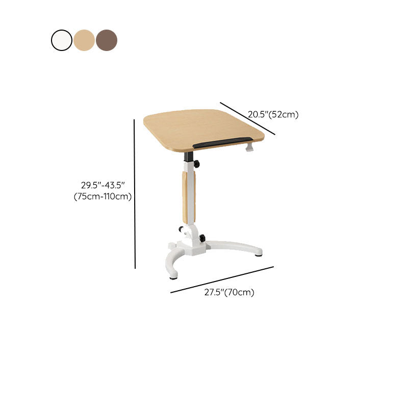 Wooden Writing Desk Contemporary Lap Desk in Metal Base Multifunctional Lifting Desk