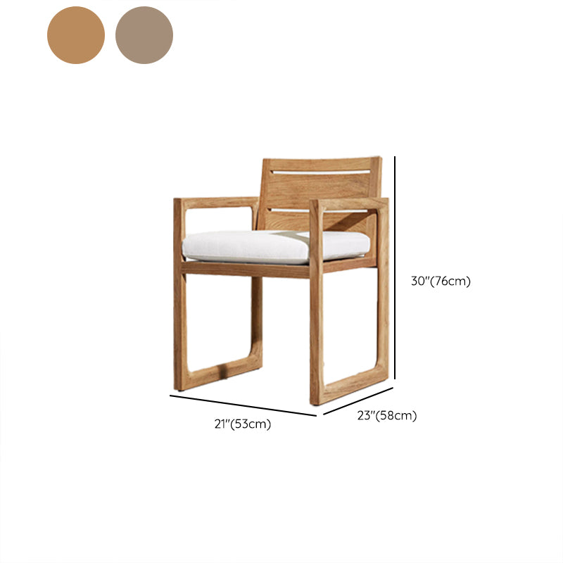 Traditional Outdoor Chair Teak Outdoor Bistro Chair Solid Wood Chair