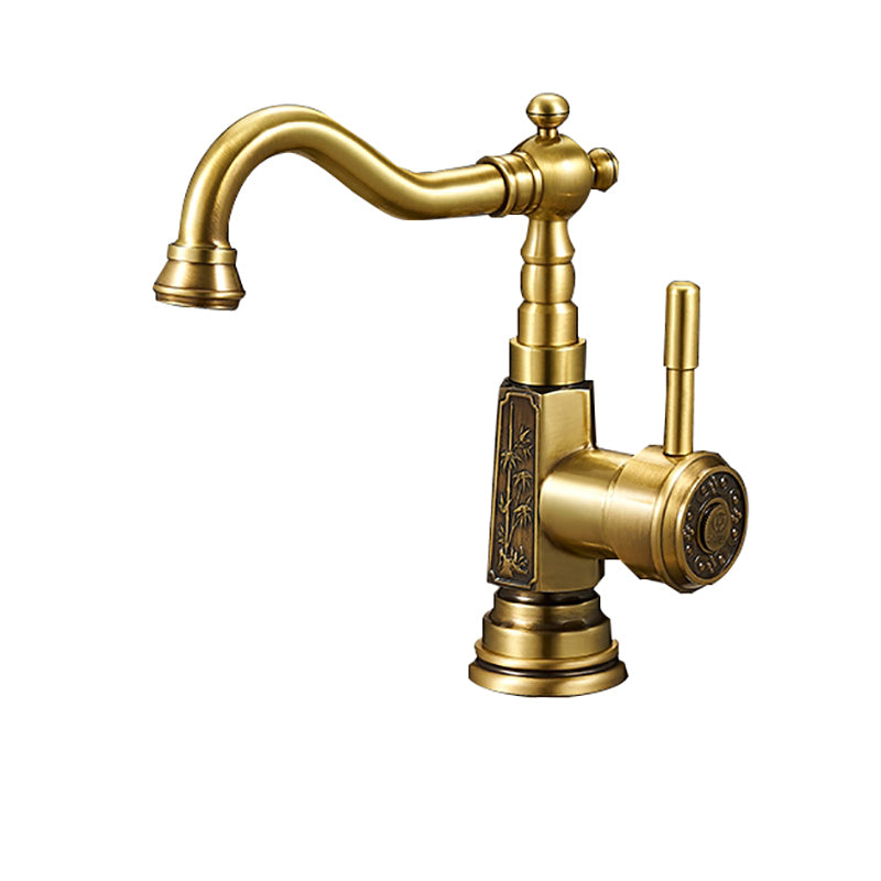 Traditional Kitchen Faucet Brass High Arc Gold Standard Kitchen Faucets Single Handle