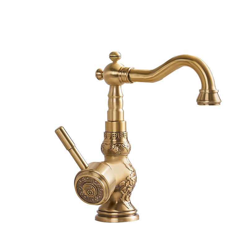 Traditional Kitchen Faucet Brass High Arc Gold Standard Kitchen Faucets Single Handle