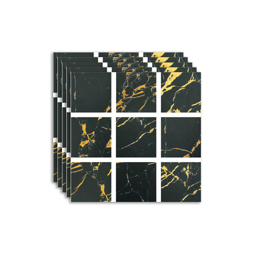 Square Mosaic Peel & Stick Tile Water-resistant Kitchen Backsplash Tiles