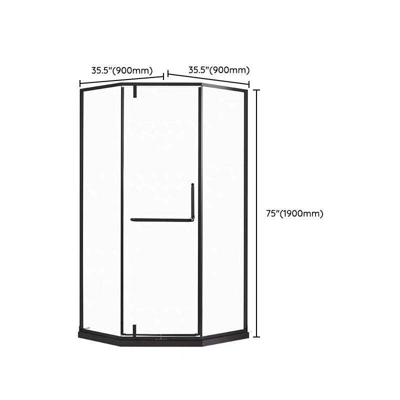 Pivot Framed Shower Bath Door Transparent Tempered Shower Door