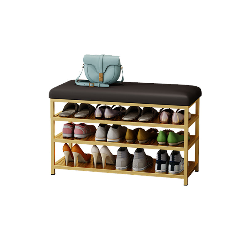 Modern Style Entryway Bench Cushioned Shoe Storage Seating Bench