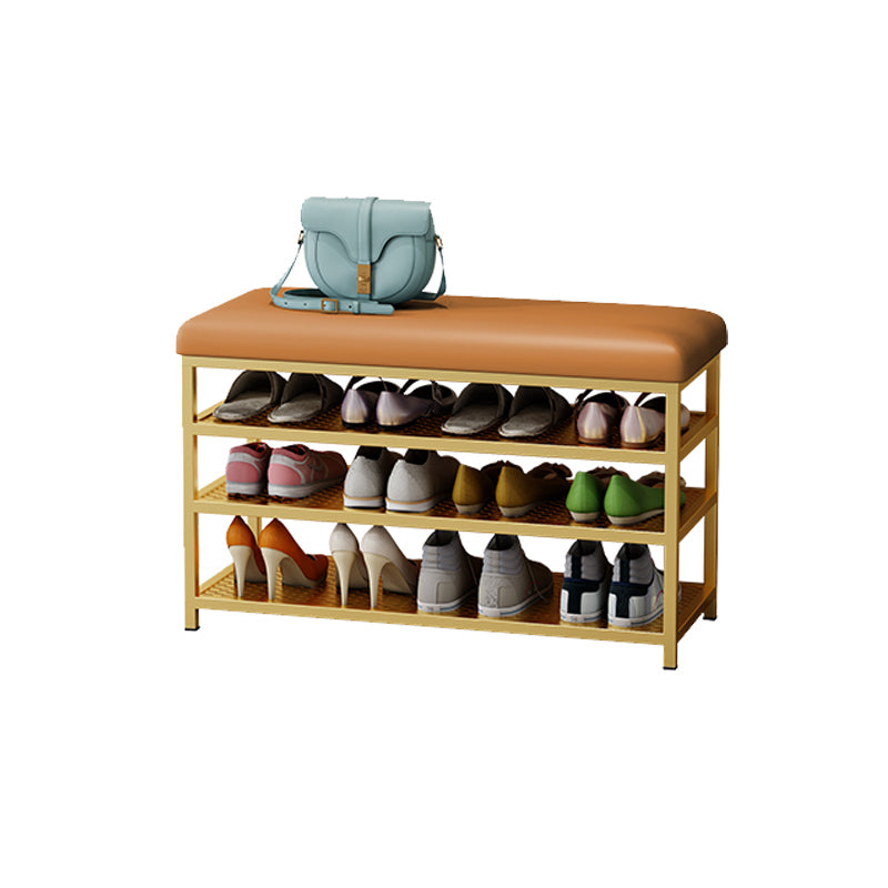 Modern Style Entryway Bench Cushioned Shoe Storage Seating Bench