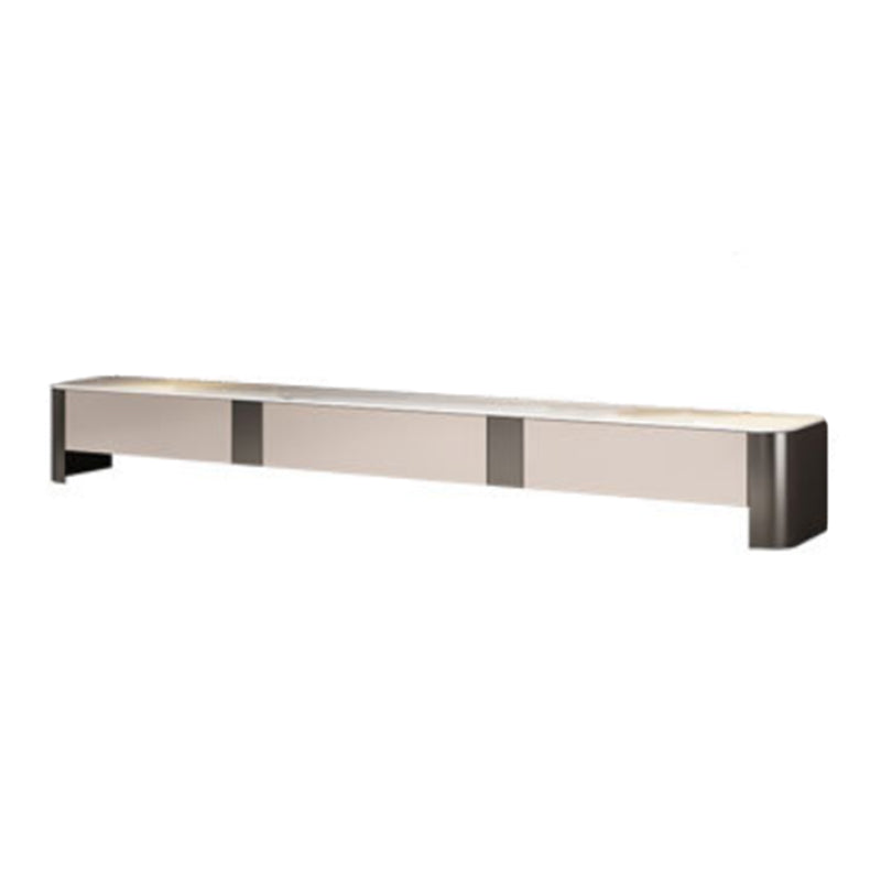 Stone Media Console Glam Media Console TV Stand with Drawers