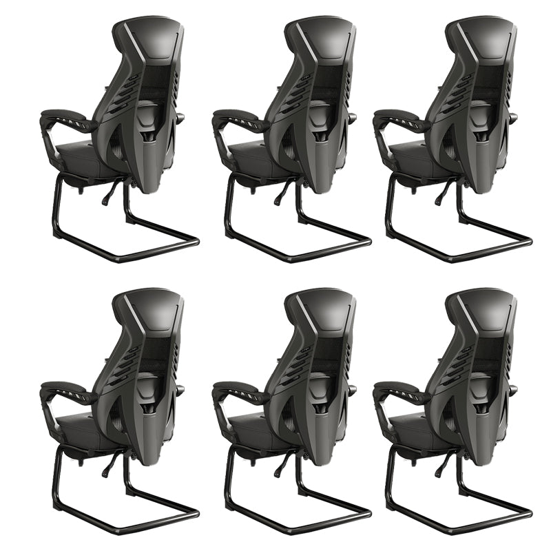 Modern Ergonomic No Wheels Arm Chair High Back Fixed Arms Office Desk