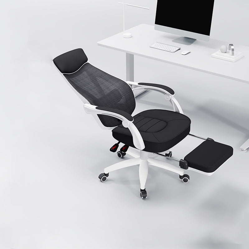 Padded Arms Office Chair Modern No Distressing Ergonomic Desk Chair with Wheels