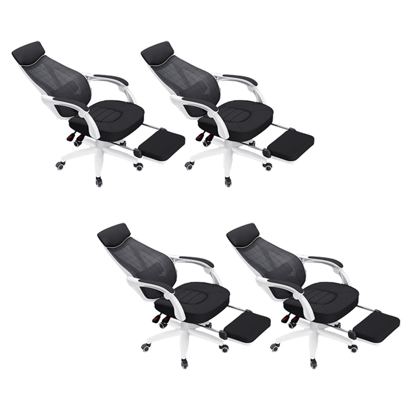 Padded Arms Office Chair Modern No Distressing Ergonomic Desk Chair with Wheels