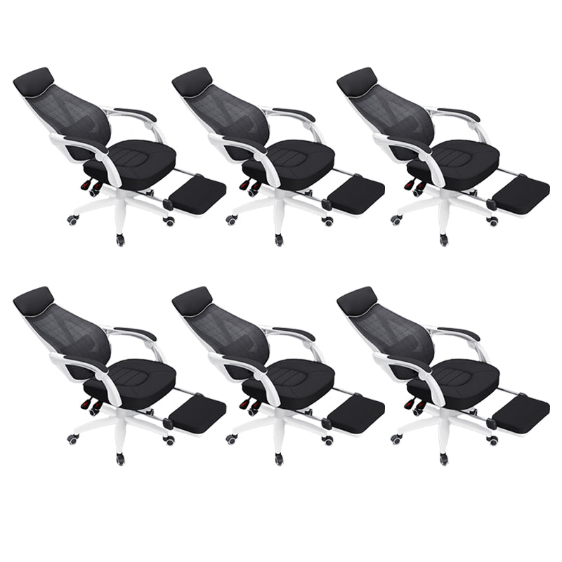 Padded Arms Office Chair Modern No Distressing Ergonomic Desk Chair with Wheels