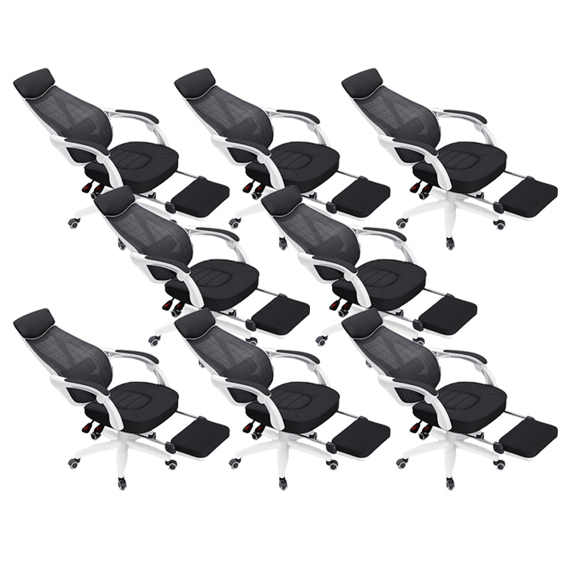 Padded Arms Office Chair Modern No Distressing Ergonomic Desk Chair with Wheels