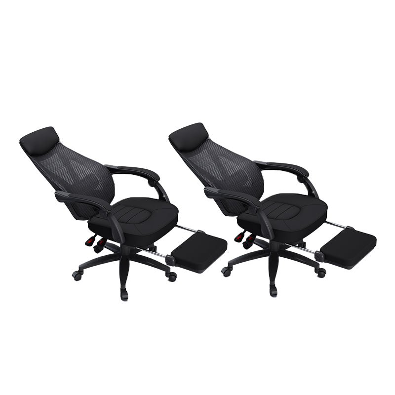 Padded Arms Office Chair Modern No Distressing Ergonomic Desk Chair with Wheels