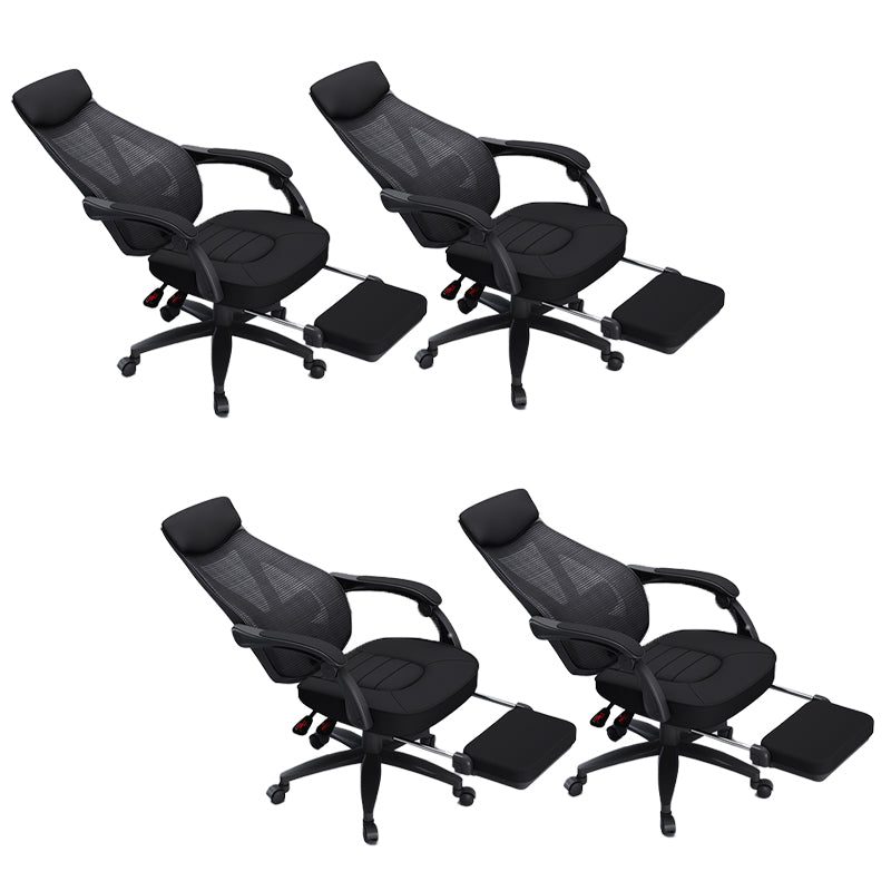 Padded Arms Office Chair Modern No Distressing Ergonomic Desk Chair with Wheels