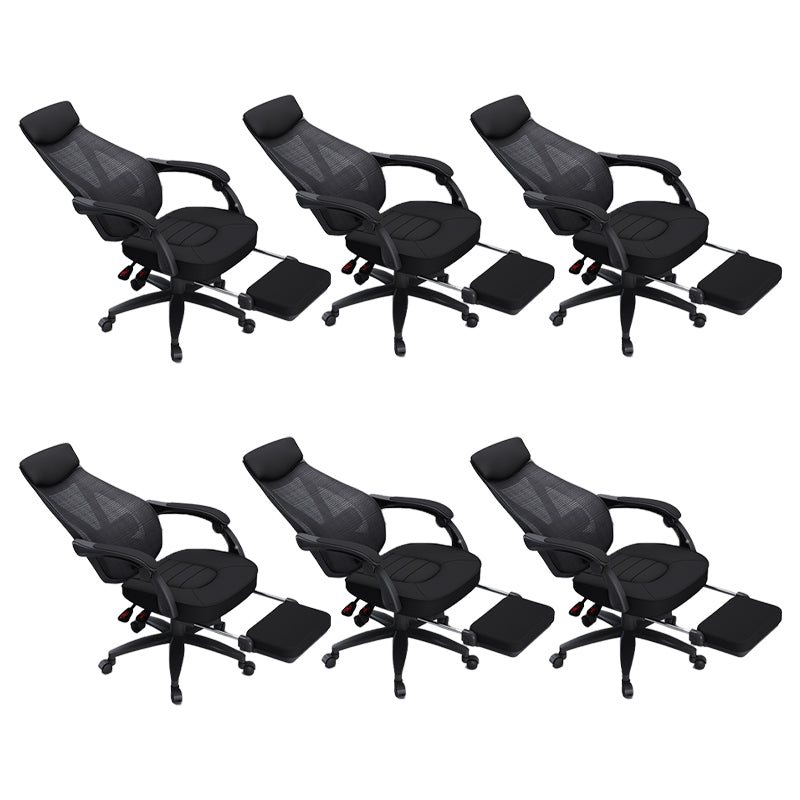 Padded Arms Office Chair Modern No Distressing Ergonomic Desk Chair with Wheels