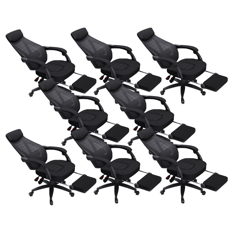 Padded Arms Office Chair Modern No Distressing Ergonomic Desk Chair with Wheels