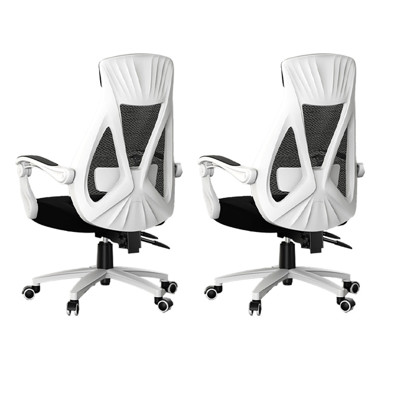 Padded Arms Office Chair Modern No Distressing Ergonomic Desk Chair with Wheels