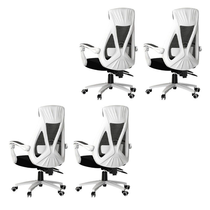 Padded Arms Office Chair Modern No Distressing Ergonomic Desk Chair with Wheels