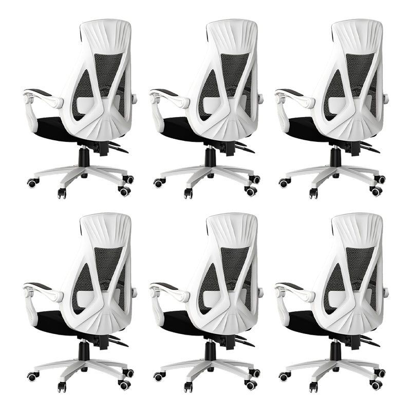 Padded Arms Office Chair Modern No Distressing Ergonomic Desk Chair with Wheels