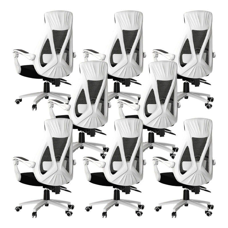 Padded Arms Office Chair Modern No Distressing Ergonomic Desk Chair with Wheels