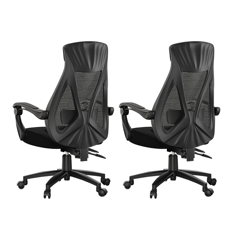 Padded Arms Office Chair Modern No Distressing Ergonomic Desk Chair with Wheels