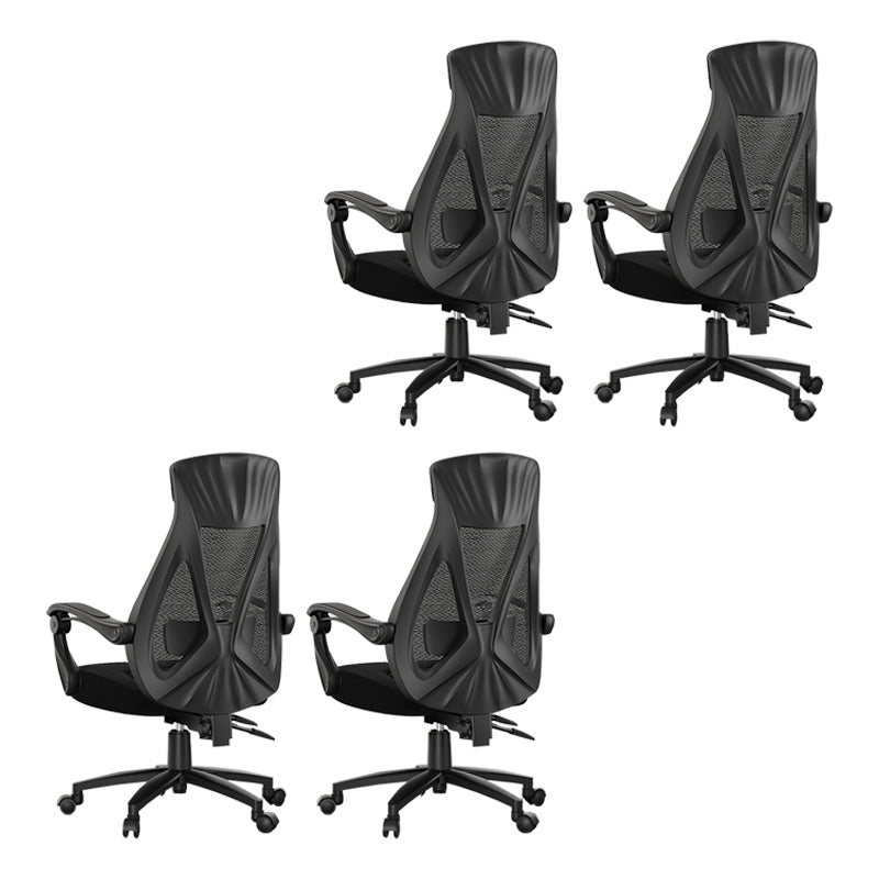 Padded Arms Office Chair Modern No Distressing Ergonomic Desk Chair with Wheels