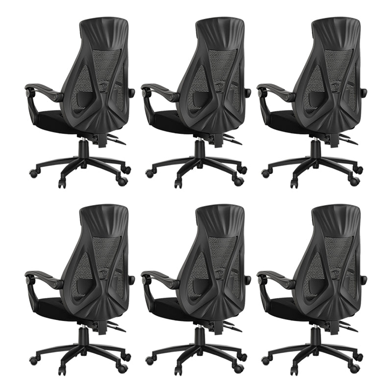 Padded Arms Office Chair Modern No Distressing Ergonomic Desk Chair with Wheels