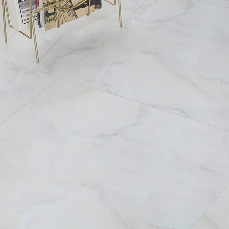 Peel and Stick PVC Flooring Smooth Marble Look Fireproof Vinyl Flooring