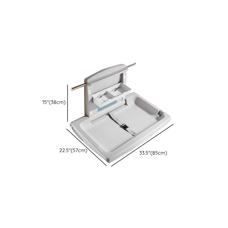 Plastic Baby Changing Table Modern Changing Table with Safety Rails