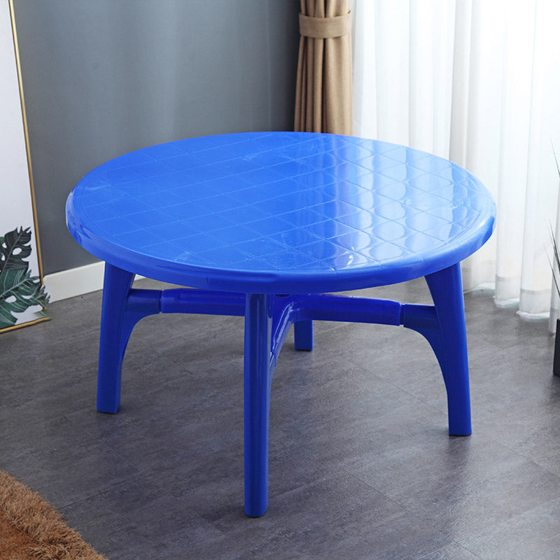 Modern Waterproof Geometric Courtyard Table Plastic Base Outdoor Table