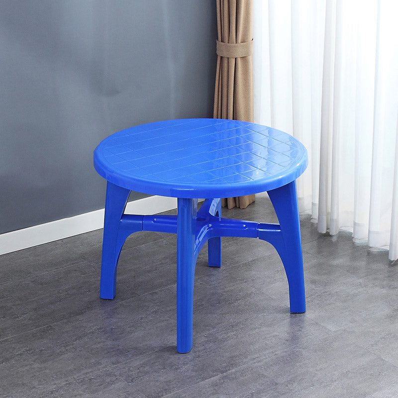 Modern Waterproof Geometric Courtyard Table Plastic Base Outdoor Table