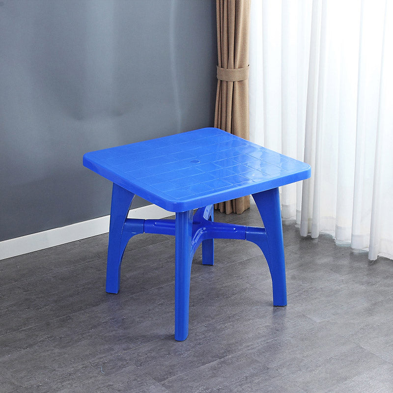 Modern Waterproof Geometric Courtyard Table Plastic Base Outdoor Table