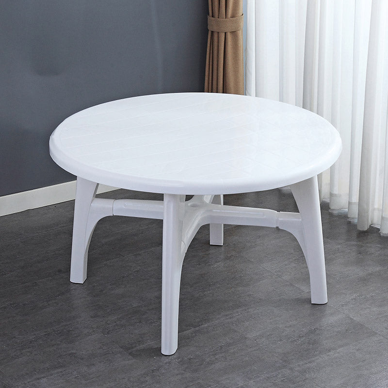 Modern Waterproof Geometric Courtyard Table Plastic Base Outdoor Table