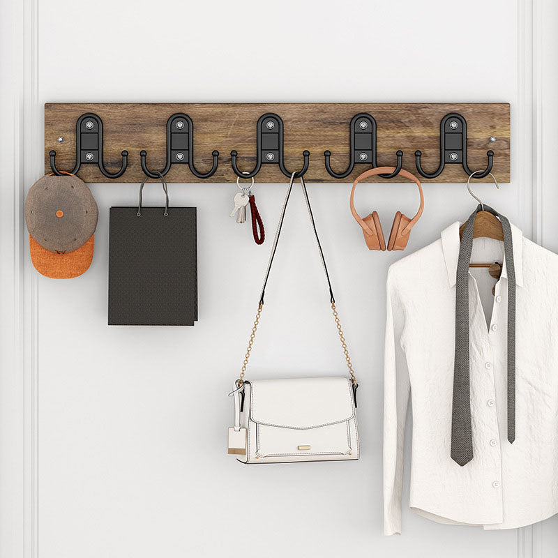 Contemporary Clothes Hanger Wall Mounted Coat Rack with Coat Hooks