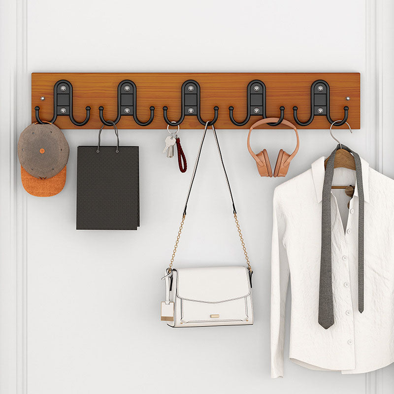 Contemporary Clothes Hanger Wall Mounted Coat Rack with Coat Hooks