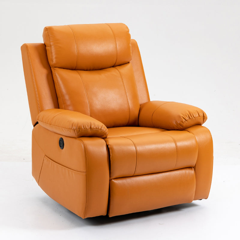 Contemporary Standard Recliner Metal Solid Color Rocker Manual-Push Botton