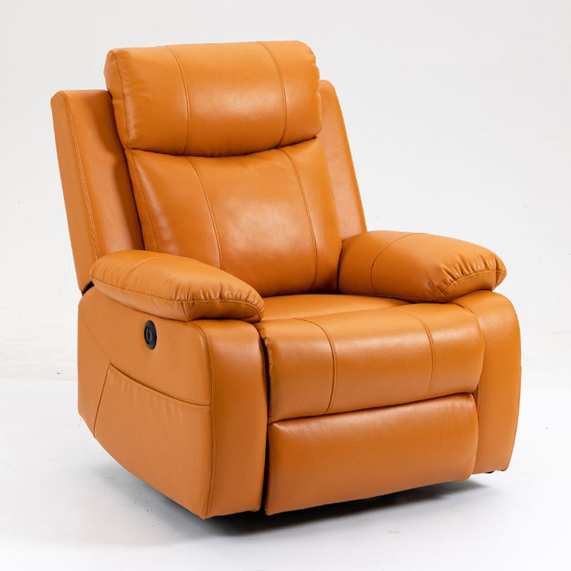 Contemporary Standard Recliner Metal Solid Color Rocker Manual-Push Botton