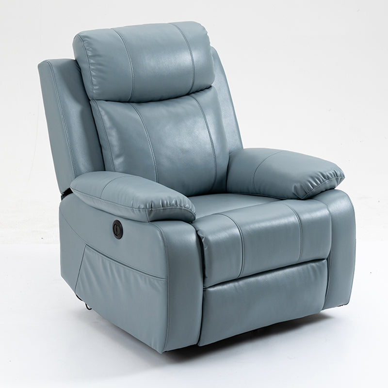 Contemporary Standard Recliner Metal Solid Color Rocker Manual-Push Botton