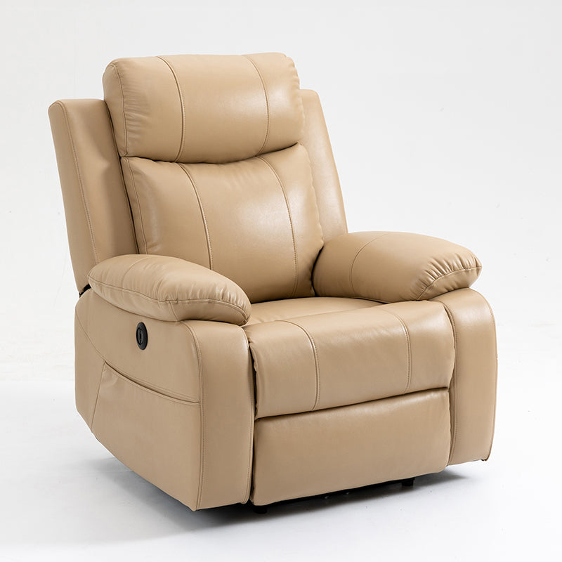 Contemporary Standard Recliner Metal Solid Color Rocker Manual-Push Botton