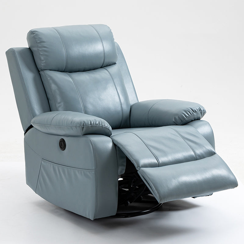 Contemporary Standard Recliner Metal Solid Color Rocker Manual-Push Botton